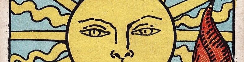 A snippet of the sun tarot card