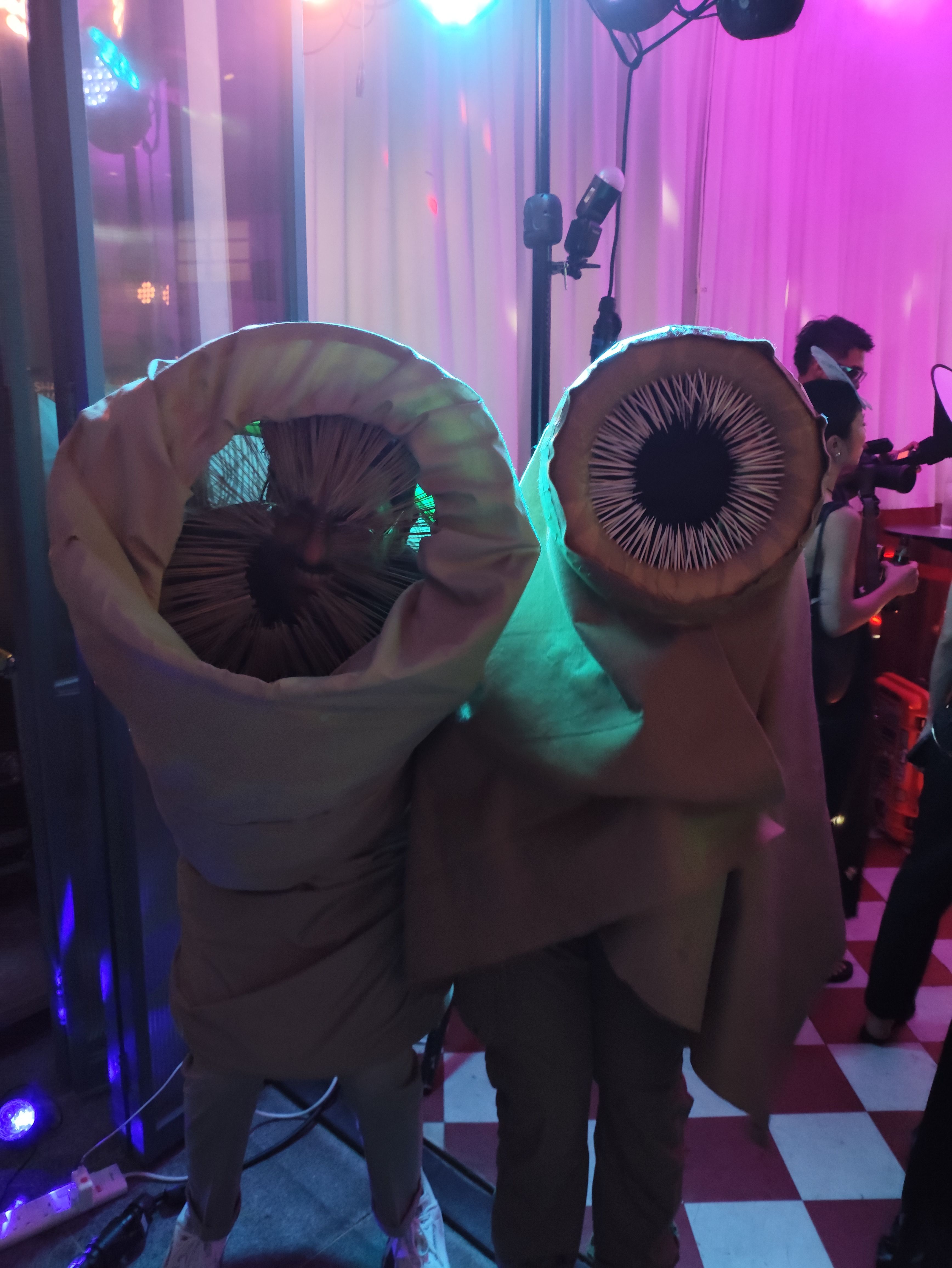 Me next to another guy dressed as a shai-hulud