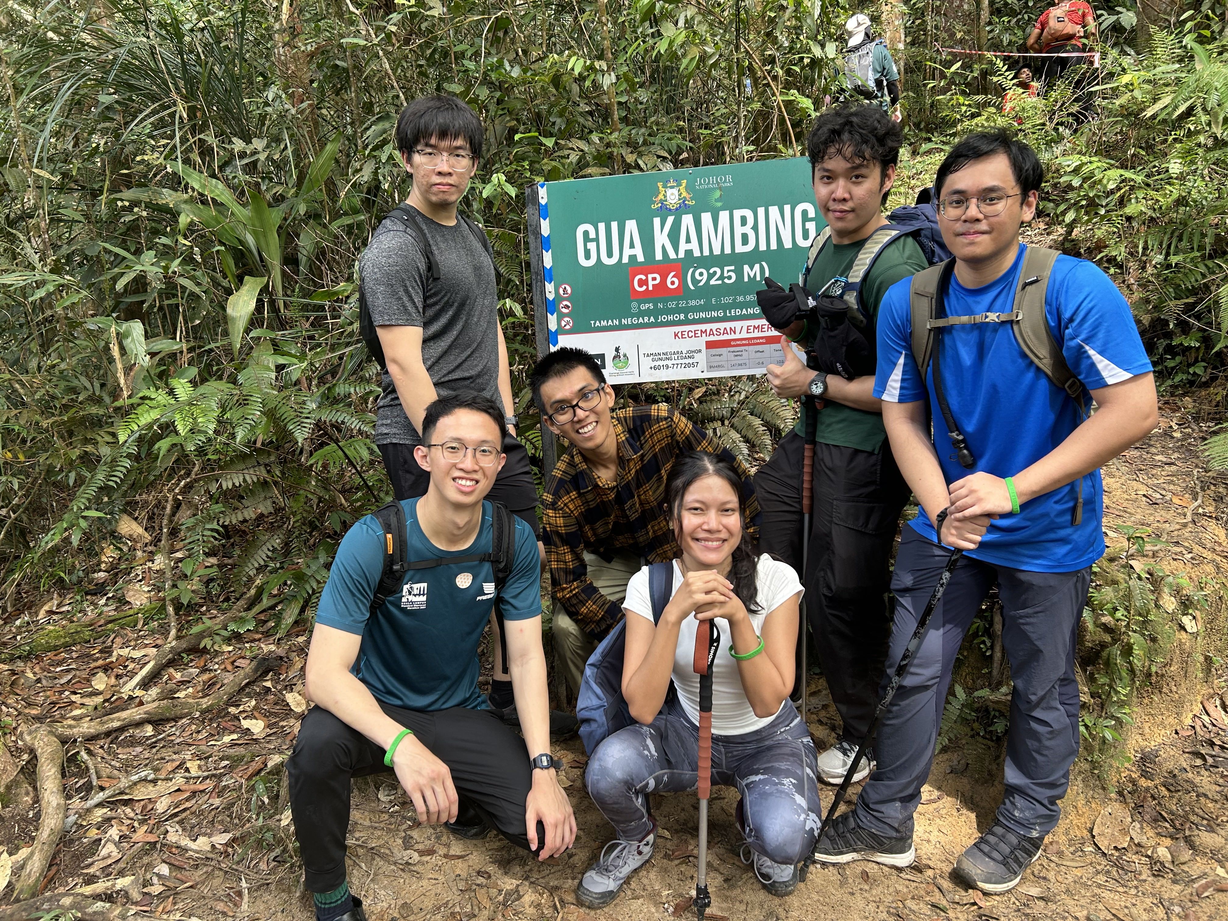 Our group at checkpoint 6, missing one.