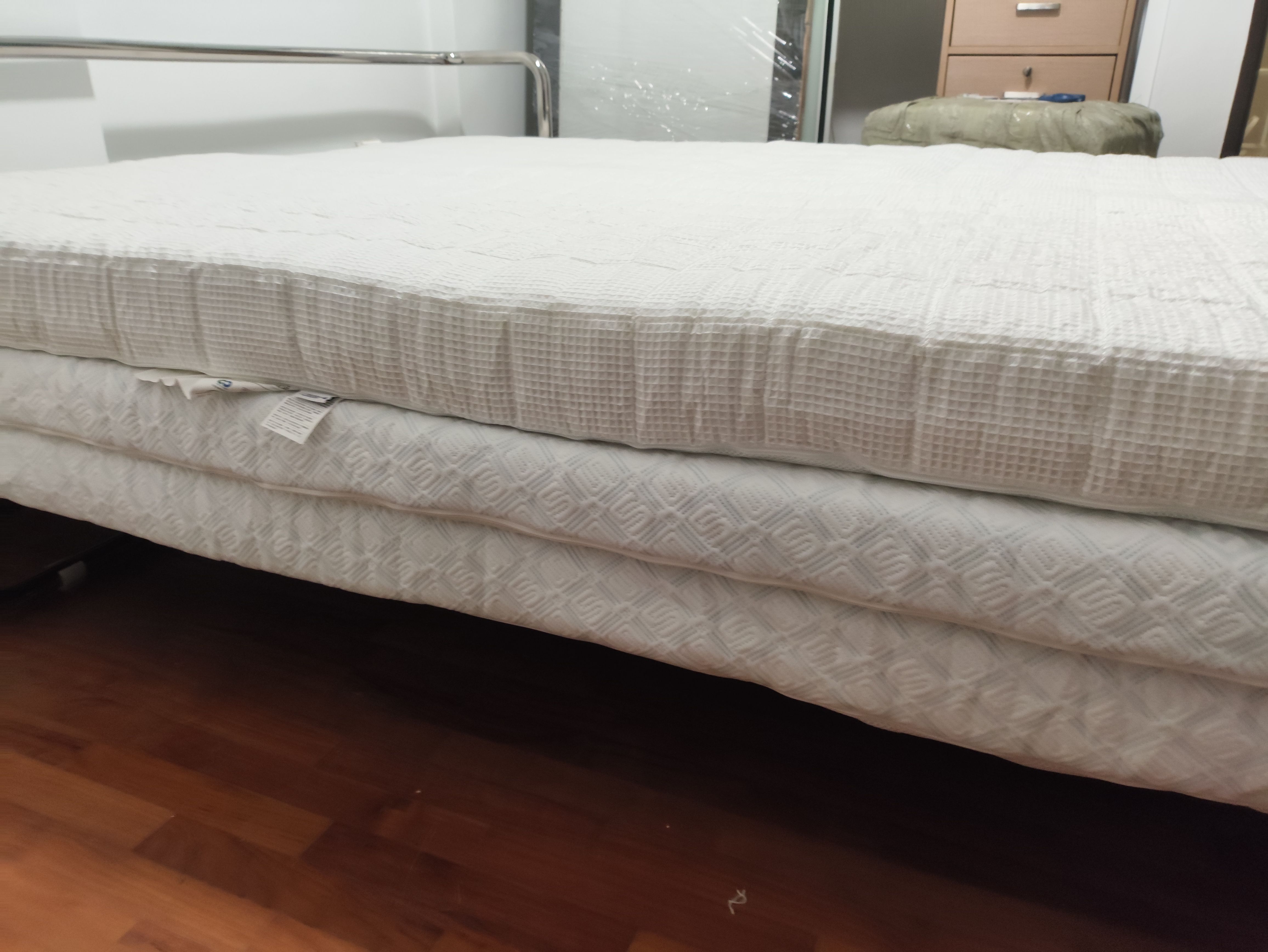 Three layers of latex