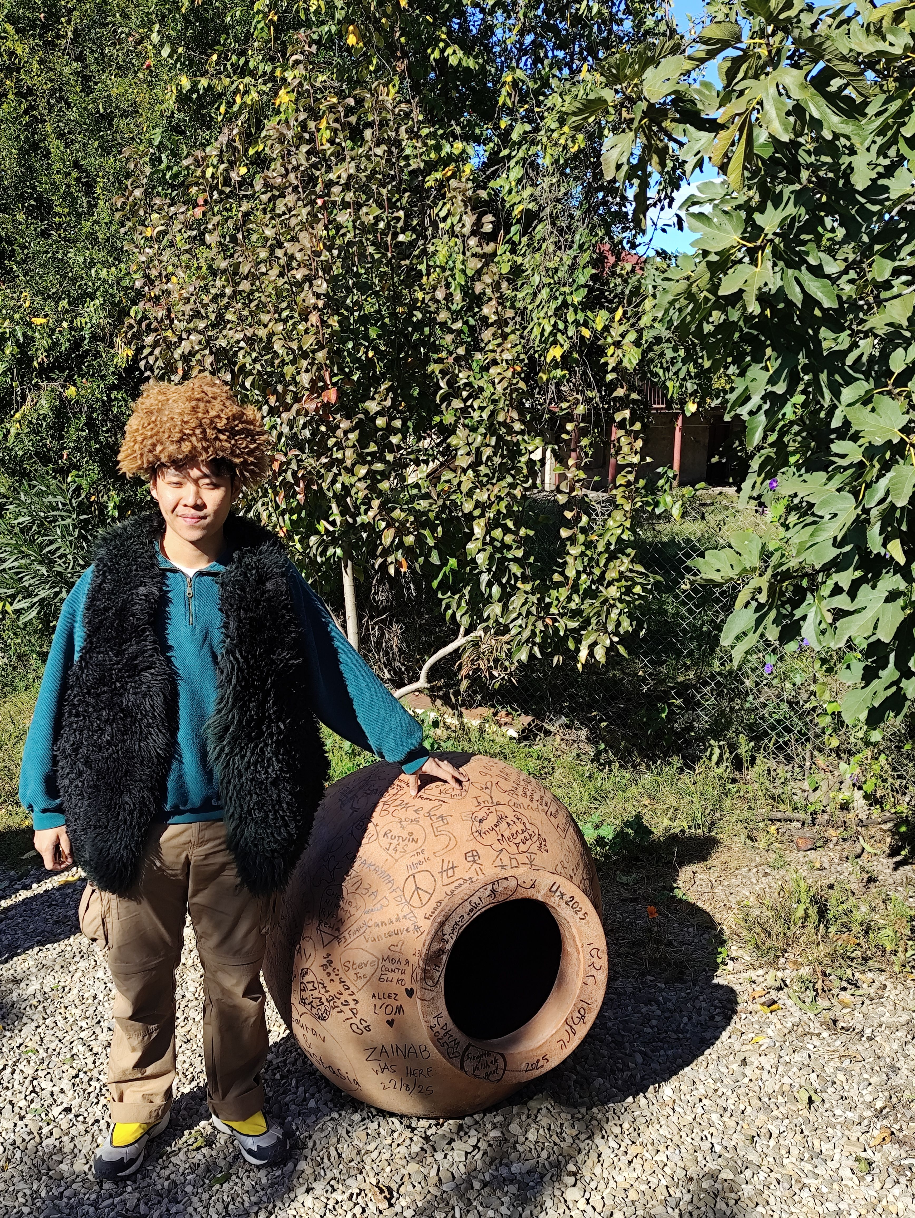 Me in a Papakha and shepherd vest