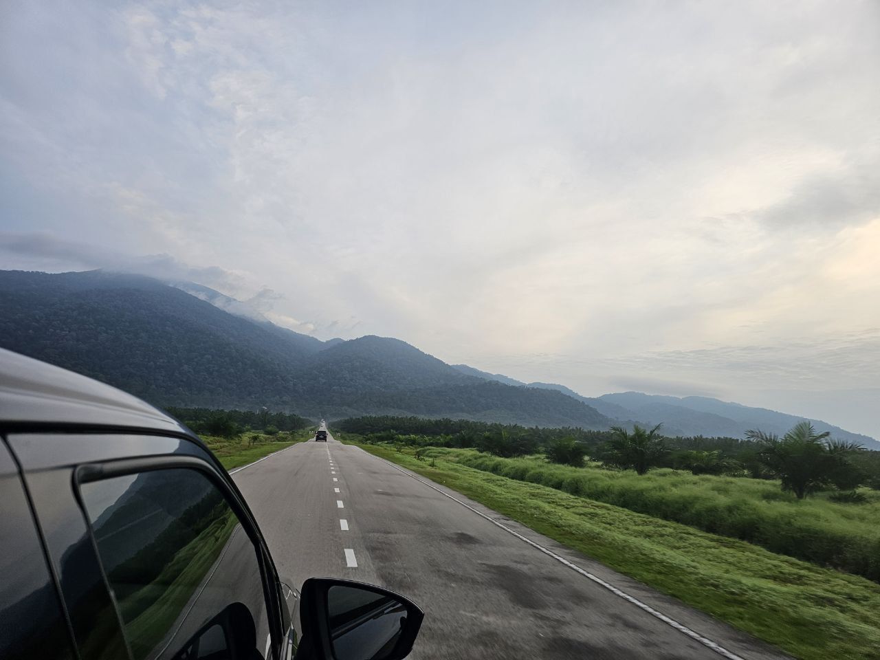 Road leading up to the national park