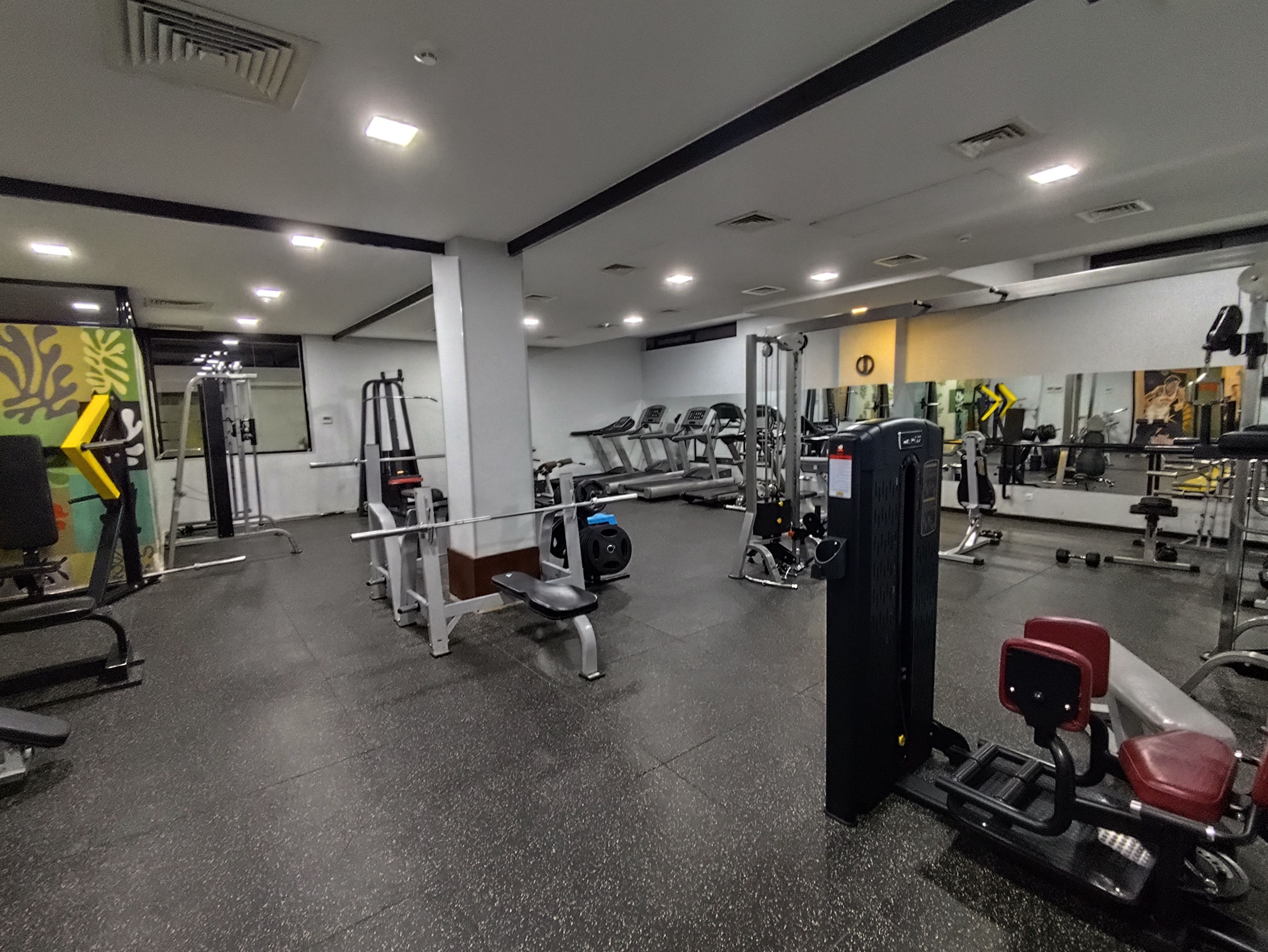 The hotel's gym