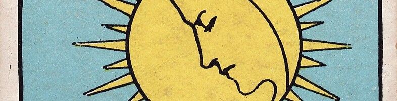 A snippet of the moon tarot card