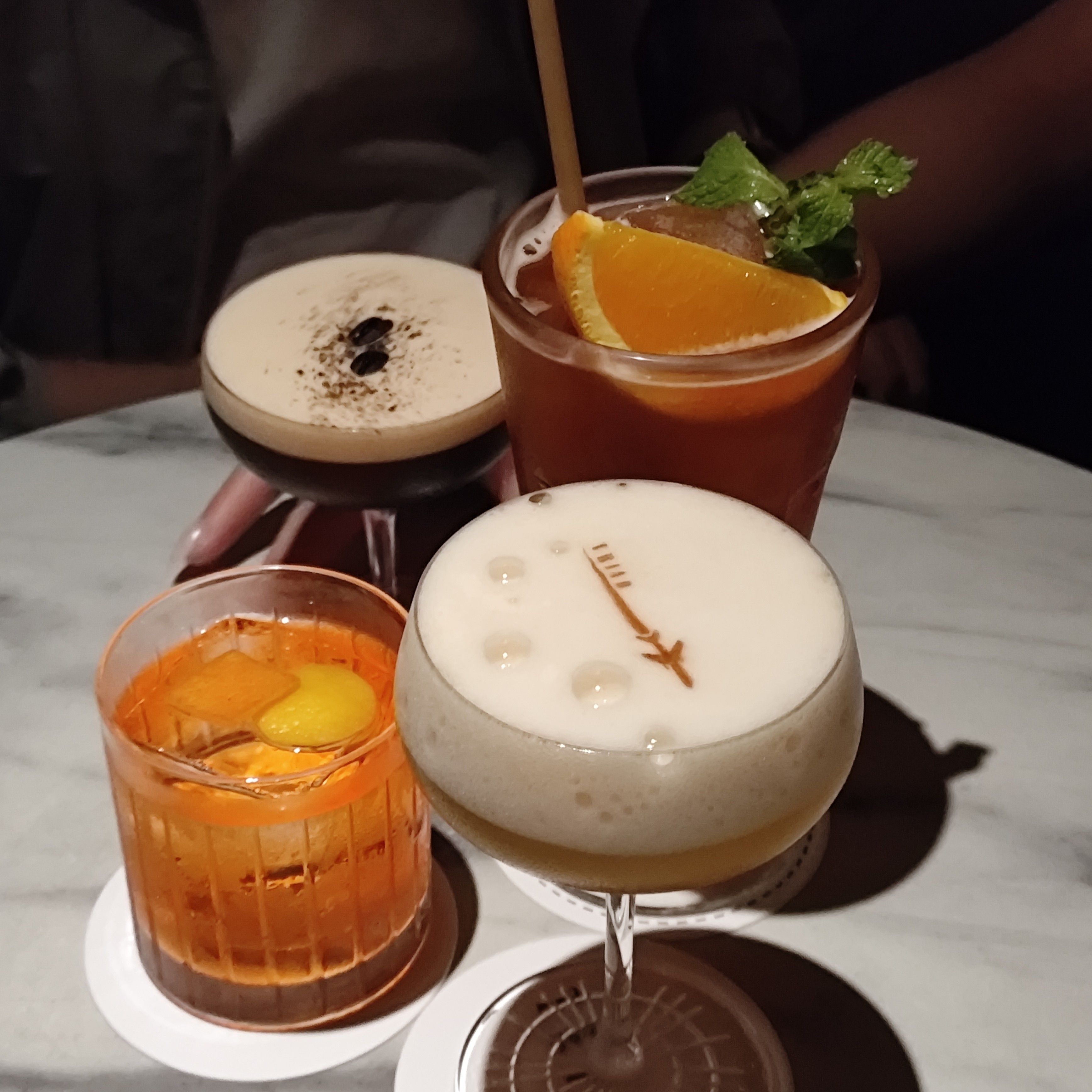 Four cocktails