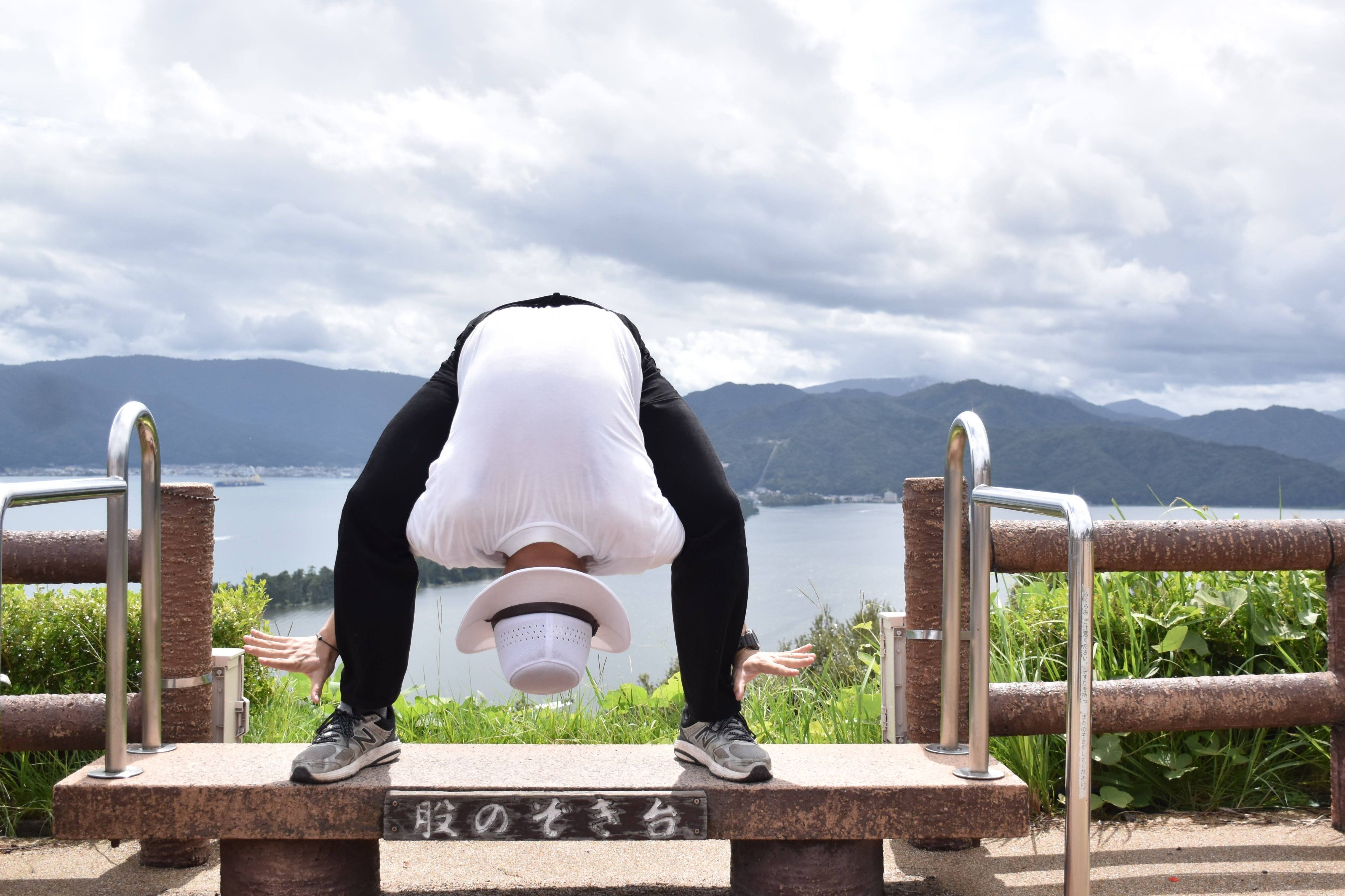 Me looking through my legs