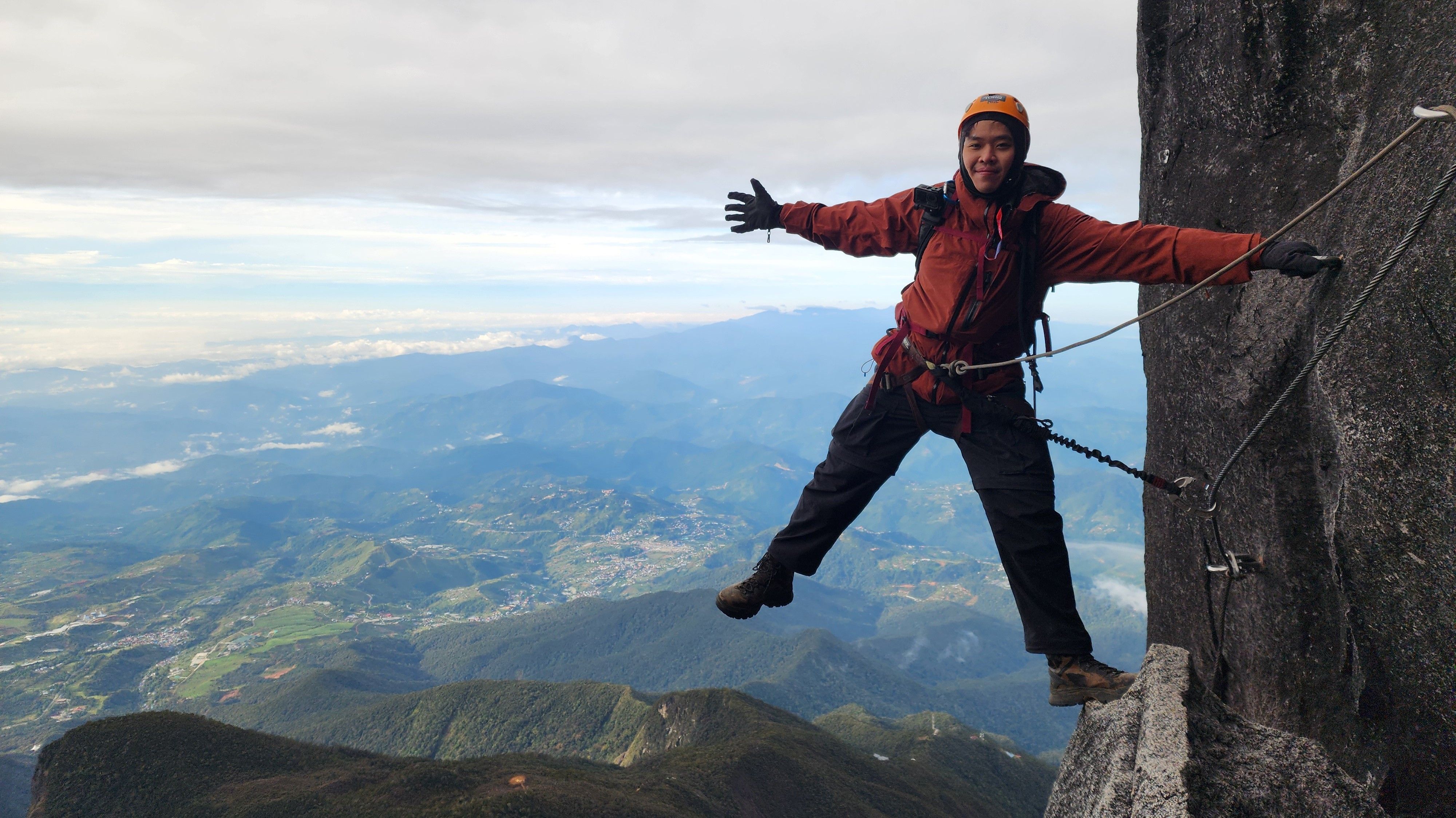 Me hanging off the via ferrata