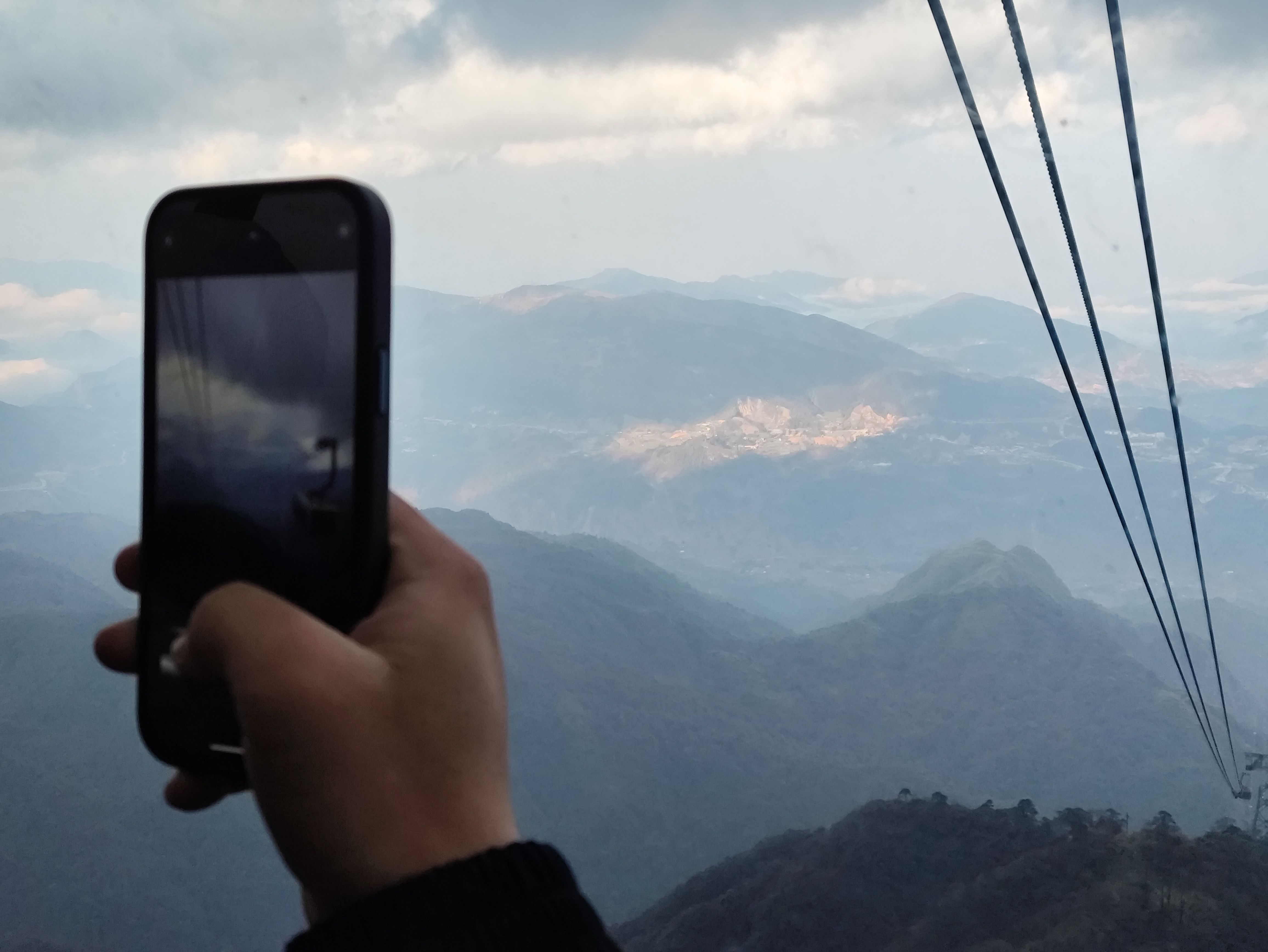 View from the cable car down from Fansipan
