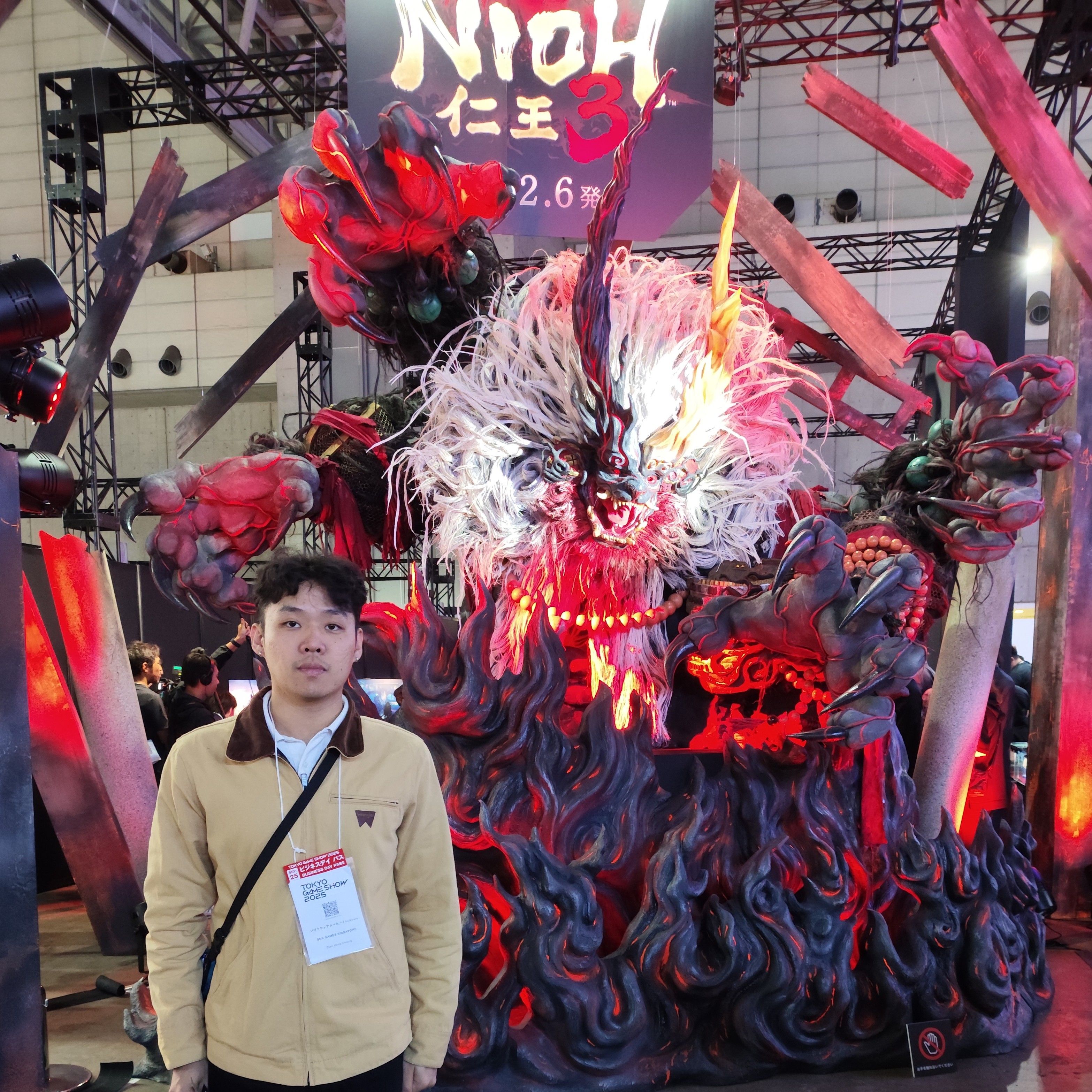 Me in front of a Nioh3 statue
